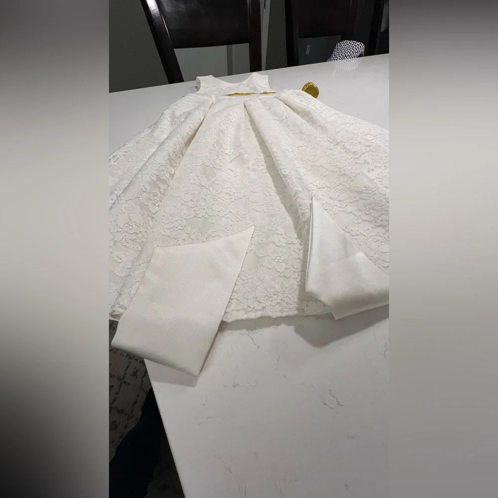 John Lewis Heirloom Collection Charlotte Lace Bridesmaid Dress, Ivory size 6